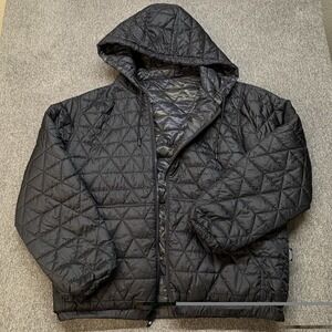 Savage Tacticians STMC Black Camo Reversible Woobie Hooded Jacket Mens XL Puffer